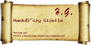 Hankóczy Gizella névjegykártya